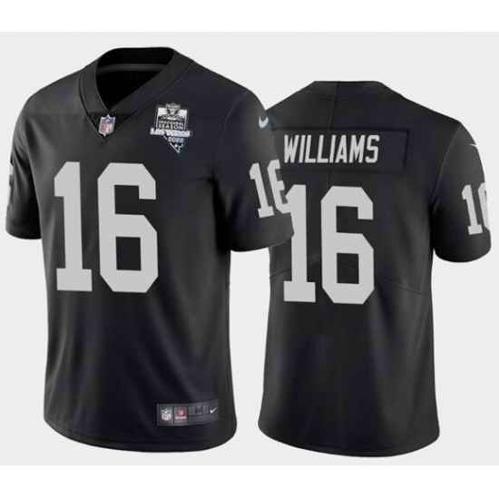 Men's Oakland Raiders Black #16 Tyrell Williams 2020 Inaugural Season Vapor Limited Stitched NFL Jersey
